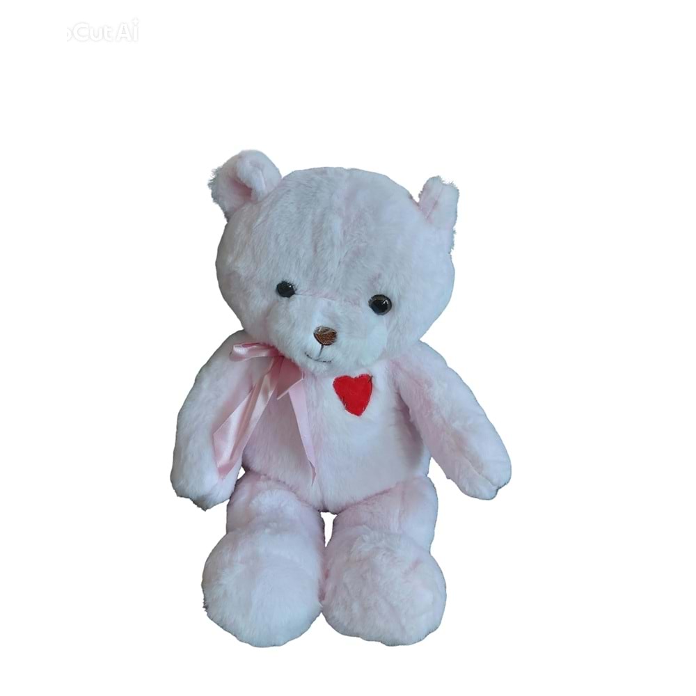 PELUŞ 50 CM KALP NAKIŞLI AYILAR PL50248 *24
