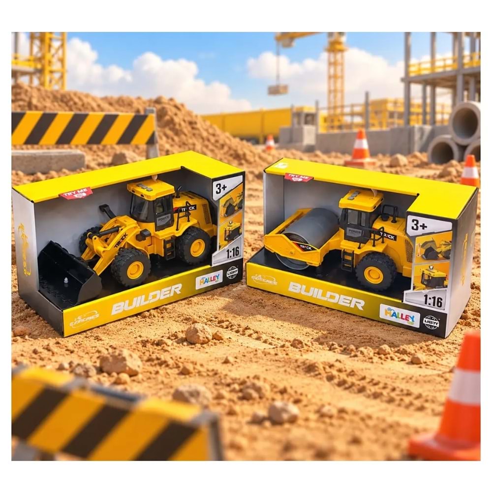 SEHER İŞ MAKİNASI SİLİNDİR - KEPÇE 2 ASORTİ IŞIKLI SESLİWY421A *18