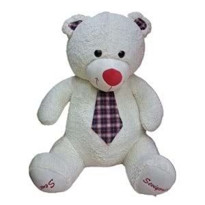 PELUŞ 100 CM OTURAN KRAVATLI AYI KREM GLT-P106-100A