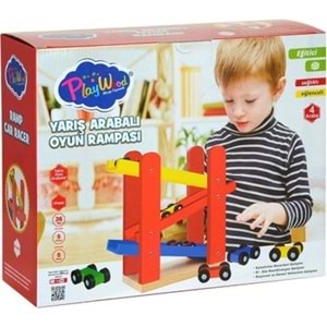 AHŞAP YARIŞ ARABALI OYUN RAMPASI ONY-382 * 18