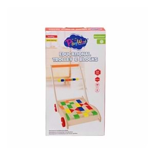 KUTUDA AHŞAP EĞİTİCİ BLOKLU ARABA ONY-373 * 10