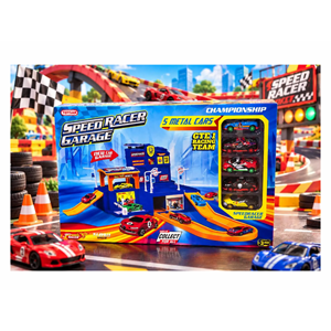 TOYSAN SPEED RACER GARAJE 5METAL ARABALI TOY-33 *12