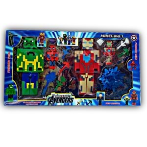 2 Lİ BÜYÜK MYCRAFT HULK- IRONMAN 1996 *48