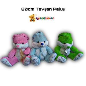 80CM TAVŞAN PELUŞ DML-1060-6 *20