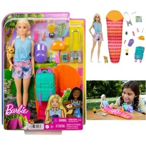 BARBIE KAMPA GİDİYOR OYUN SETİ HDF73 *4