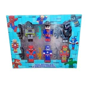 6 LI SUPER HEROES SET KUTULU 8585 *48