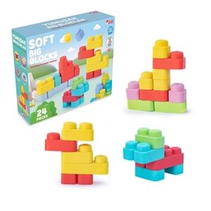 YUMUŞAK SOFT BIG BLOKLAR 24 PARÇA 04006 *12