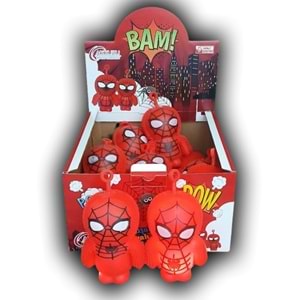 SPIDER-MAN 12Lİ PKT IŞIKLI KİRPİ FİGÜR 12 CMK007 *288