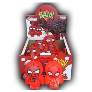 SPIDER-MAN 12Lİ PKT IŞIKLI KİRPİ FİGÜR 12 CMK007 *288
