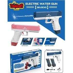 TOYCRAFT ŞARJLI ÇİFT ŞARJÖR OTOM. SU ATAR GLOCK SİLAH * 48 668-56