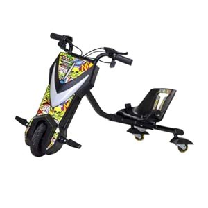 COOL WHEELS ŞARJLI DRİFT SCOTER (SİYAH) FR60287 *1