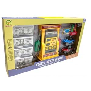 BENZİN İSTASYONU SESLİ IŞIKLI METAL ÇEKBIRAK ARABALI 2192E-27