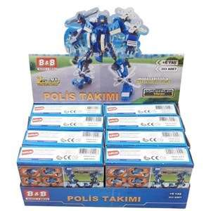LEGO POLİS TAKIMI 49 PARÇA 8618-1-2-3-4-5-6-7-8 *144