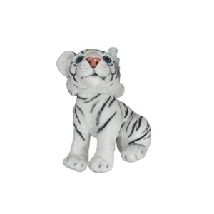 PELUŞ 43 CM OTURAN KÜÇÜK BEYAZ KAPLAN PL50133 *40