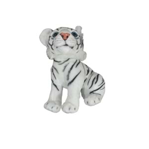 PELUŞ 43 CM OTURAN KÜÇÜK BEYAZ KAPLAN PL50133 *40
