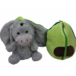 PELUŞ 27 CM AVAKADO FERMUARLI KÖPEK PL62383 *40