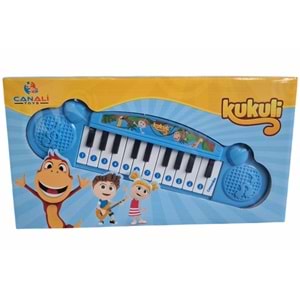 KUKULİ PİYANO PİLLİ SESLİ MAVİ CNL-6180 *72