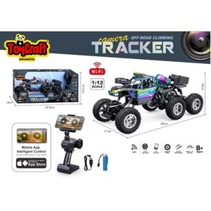 TOYCRAFT KAMERALI 1:12 TELEF. CONTROL ŞARJLI DUMAN ATAN 6 KANAL OFF ROAD CAR * 8 SY203KK-11U