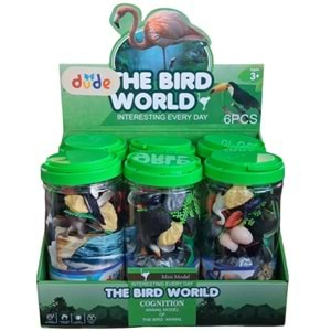 SEHER BÜYÜK PCV KUTU KUŞLAR ALEMİ HAYVAN SETİ FN716-2 *36