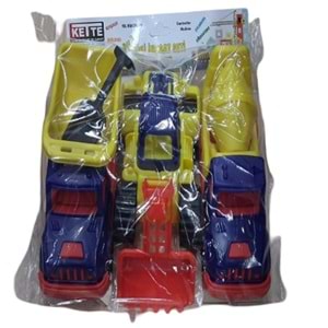 ÜÇLÜ MİNİ İNŞAAT YOL SETİ KET-157 *40