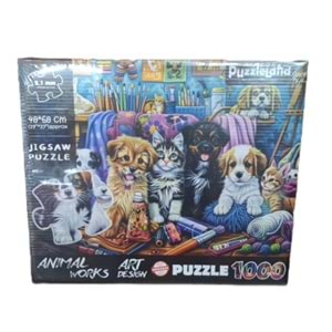 PUZZLE 1000 ANİMAL WORK KDS-3201 *48