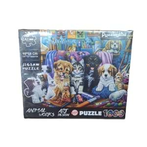 PUZZLE 1000 ANİMAL WORK KDS-3201 *48