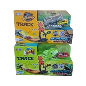 SEHER TİMSAHLI VE IGUANA ARABA FIRLATMA OYUN SETİ 10 PRÇ SH40630 *24