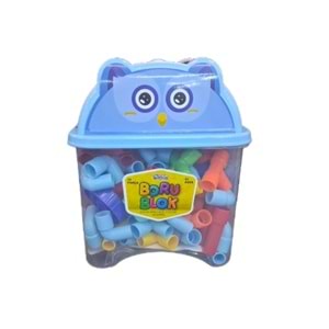 HAYVAN FİĞÜRLÜ KAPTA BORU BLOK 72 PRÇ HC1044 *12