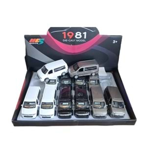 ÇEKBIRAK METAL ARABA TRANSPORTE 12 Lİ PAKET 6632-09 *120