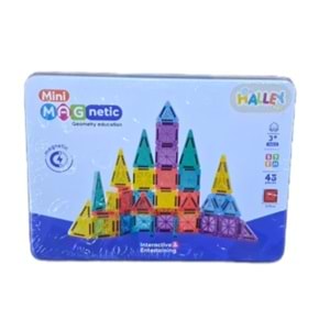 SEHER MAGNET YAPI BLOK SETİ 45 PARÇA METAL KUTU SH59833 *48