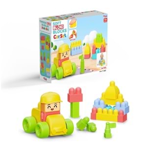 YUMUŞAK BLOKLAR ARABA SET 24 PRÇ 04128 *12
