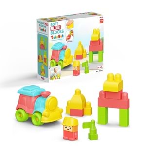 YUMUŞAK BLOKLAR TREN SET 24 PRÇ 04122 *12