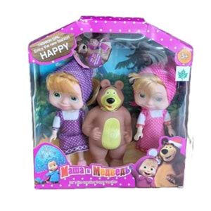 KUTULU BEBEKLER VE AYICIK 3 LÜ SET MŞK B2324 *66