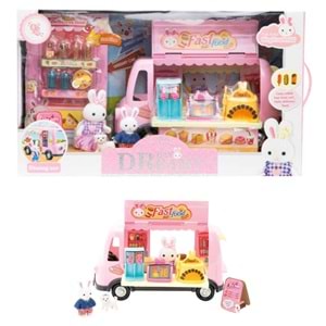 MG BAY DREAMY MİNİ TAVŞAN FAST FOOD KARAVANI 6623 *6