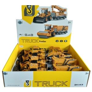 SESLİ IŞIKLI SARI KEPÇE VE RÖMORKU KLX900-14 *40