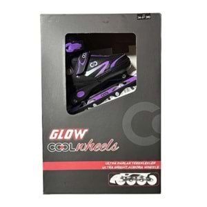 GLOW PATEN ULTRA PARLAK TEKERLEKLER MOR (34-37) FR37845 *6