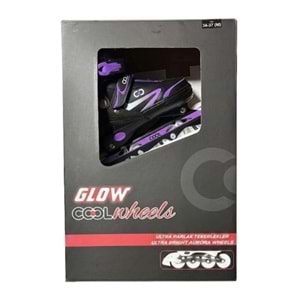 GLOW PATEN ULTRA PARLAK TEKERLEKLER MOR (34-37) FR37845 *6