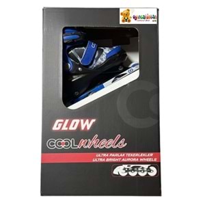 GLOW PATEN ULTRA PARLAK TEKERLEKLER MAVİ (30-33) FR38194 *6