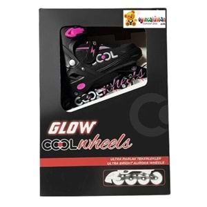 GLOW PATEN ULTRA PARLAK TEKERLEKLER PEMBE (30-33) FR38200 *6