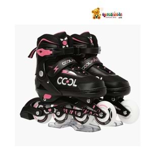 GLOW PATEN ULTRA PARLAK TEKERLEKLER PEMBE (30-33) FR38200 *6