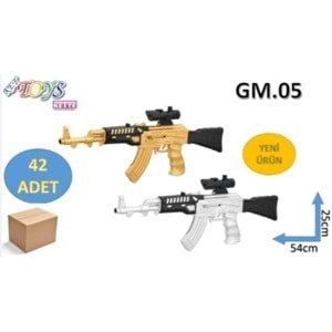 GÜMÜŞ RENK BONCUK ATAN KELEŞ TÜFEK GM-05 *45