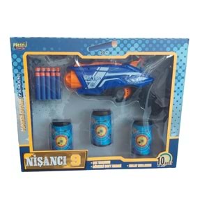NİŞANCI 9 KUTULU HEDEFLİ DART TABANCA 10062 *20