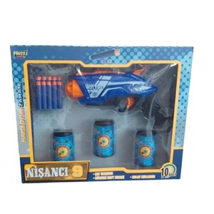 NİŞANCI 9 KUTULU HEDEFLİ DART TABANCA 10062 *20