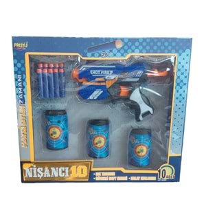 NİŞANCI 10 KUTULU HEDEFLİ DART ATAN TABANCA 10063 *24