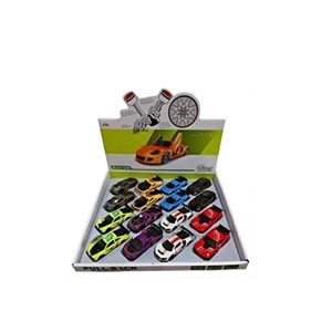 SEHER ÇEK BIRAK METAL SPOR ARABA 16 LI PKT 6421C *384