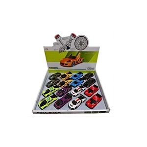 SEHER ÇEK BIRAK METAL SPOR ARABA 16 LI PKT 6421C *384