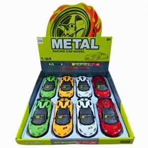 SEHER 1:24 SESLİ IŞIKLI METAL MODEL ARABA 2421D *48
