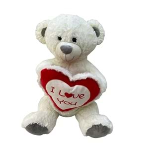 PELUŞ 50 CM KALPLİ AYI PL62875 *12