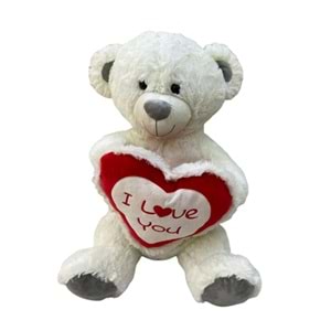 PELUŞ 50 CM KALPLİ AYI PL62875 *12