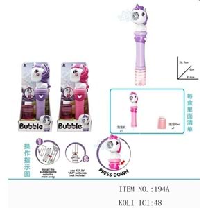 UNICORN OTOMATİK PİLLİ DEV KÖPÜK PERVANESİ 194A *48